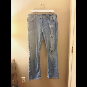 Aeropostale Distressed Bootcut Jeans